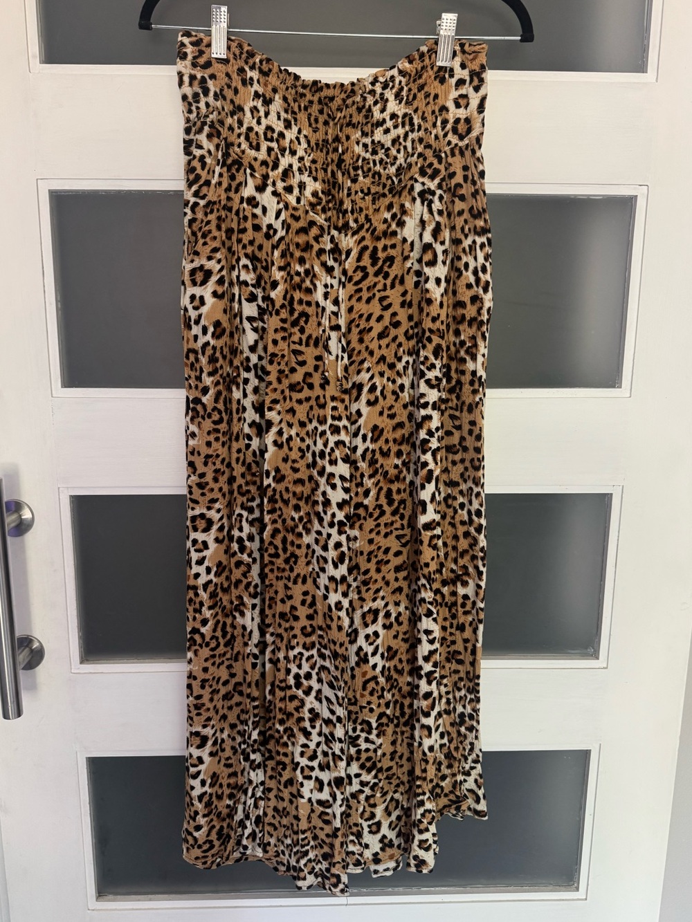 Free People Leopard Print Beach Pants